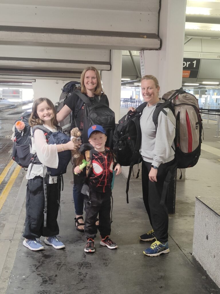 family travel backpacking