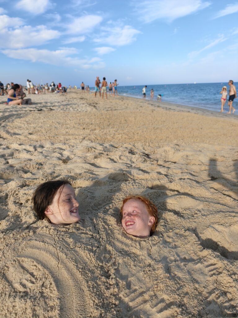 algarve beach with kids