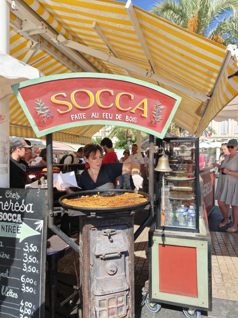 things to do in Nice - try Socca, the chickpea pancake